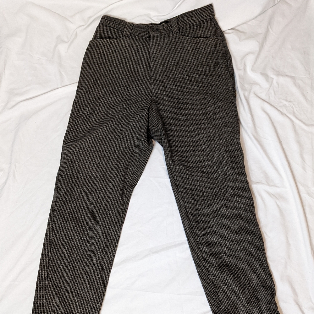 Check pattern formal pants